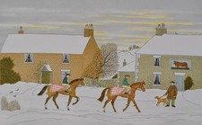 Vincent HADDELSEY : Randonnée hivernale, LITHOGRAPHIE Originale signée, 100ex