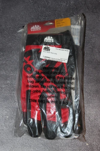 MAC Tools Mechanic Grip Touch Gloves Size XXL,Part # MACGRPT-R-XXL,NEW,Red,Black