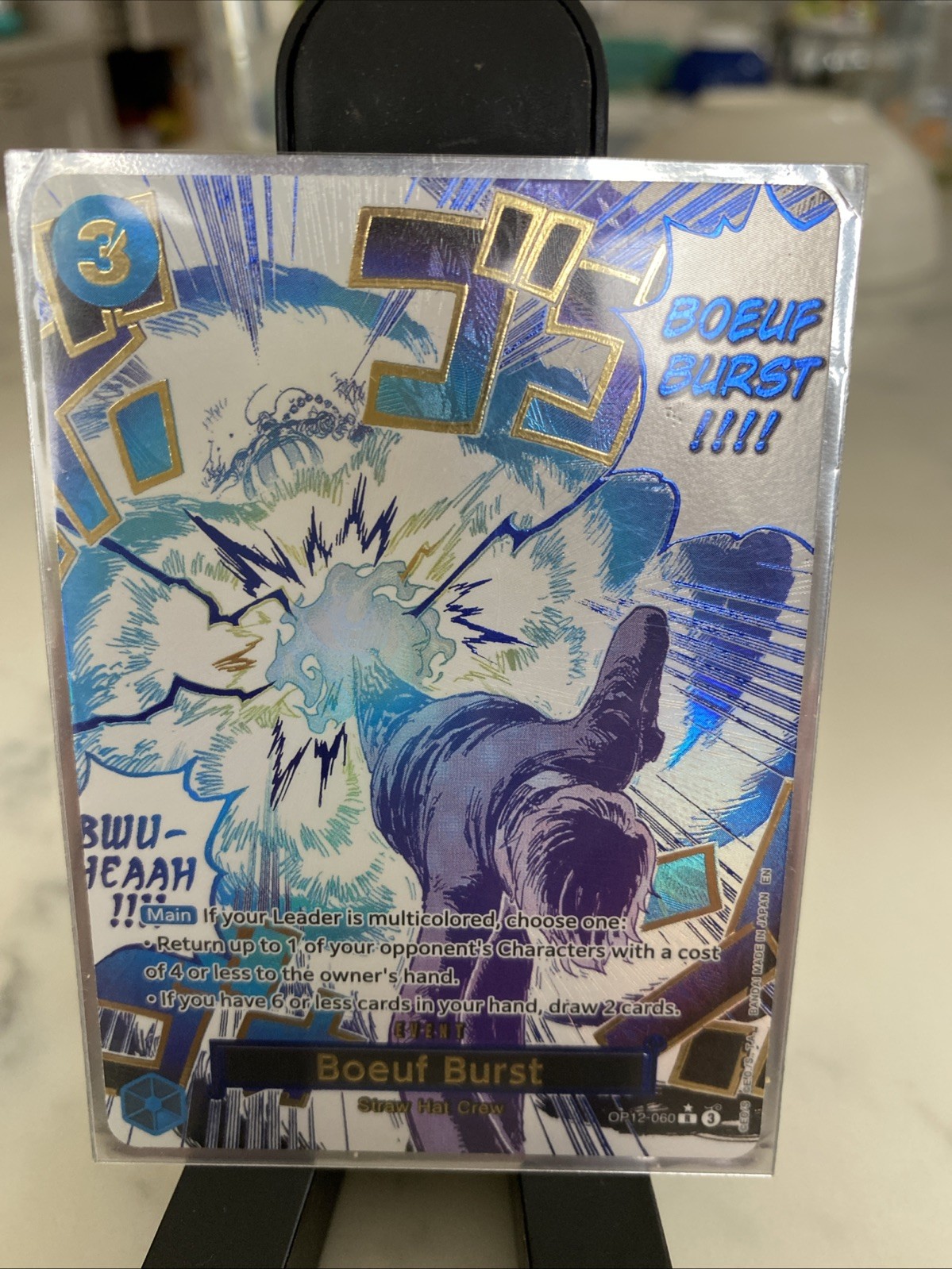 One Piece Card Game Boeuf Burst OP12-060 Alt Art Legacy of the Master Foil