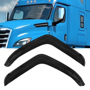 3D Window Visors For Freightliner Cascadia Evolution Semi Truck - Tinted & Aerodynamic