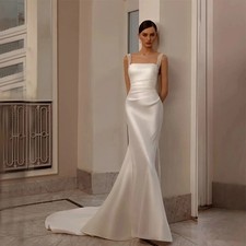 Exquisite Pearls WeddingDress Floor Length Detachable Train Princess Customized