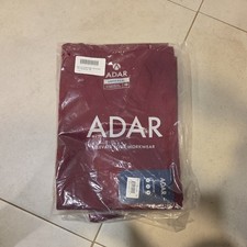 Adar Universal Unisex Scrub Set - V-neck Scrub Top and Elastic Pull Scrub Pants