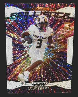 Luther Burden III 2025 Panini Prizm Draft White Sparkle Brilliance Prizm RC #12