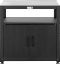 Garden Potting Bench with Storage Cabinet,Outdoor Gardening Table & Work Bench f