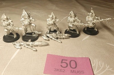 Warhammer 40000 40k Eldar Aeldari Dark Reapers X 5 Metall OOP Rare