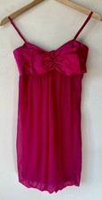 Atmosphere size 8 pink summer dress big bow holiday summer party Y2K Retro Tea