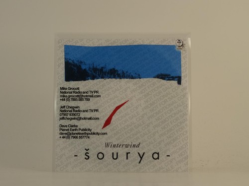 SOURYA WINTERWIND (H1) 1 Track Promo CD Single including Picture Sleeve 