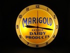 Vintage AP Marigold Better Dairy Products Light Up Double Bubble Clock — photo 3