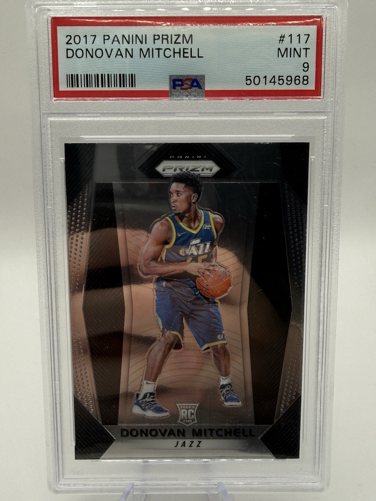 2017-18 Panini Prizm - Donovan Mitchell #117 PSA 9 Rookie RC