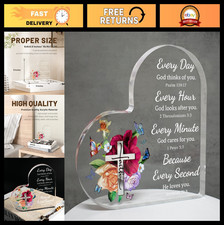 Inspirational Christian Gifts for Women - Bible Verse Acrylic Decor, Birthday 