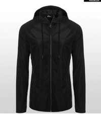 Mountain Club Split Back Windbreaker Nwt Black Brand New