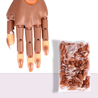  200 Pcs Practice Nail Tips Refill Fake Nails Manicure Sticker