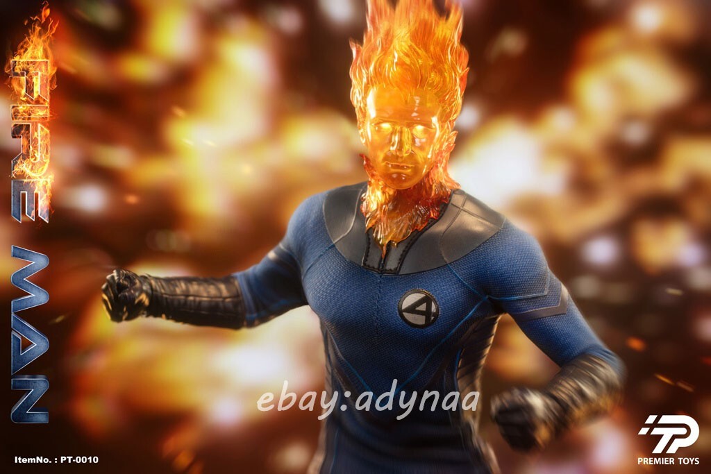 PREMIER TOYS 1/6 Fire Man PT0010 Human Torch Action Figure | eBay