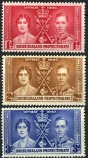 Bechuanaland Protectorate 1938 King George & Queen Elizabeth MH (SC# 121-123)