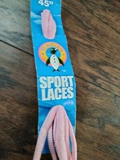 Laces 45" sport Penguin Brands light pink pastel vtg shoelaces shoe lace