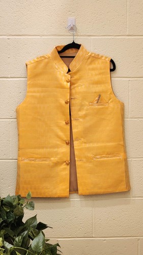 Modi Coat/ Nehru Jacket Yellow - Bild 2 von 2