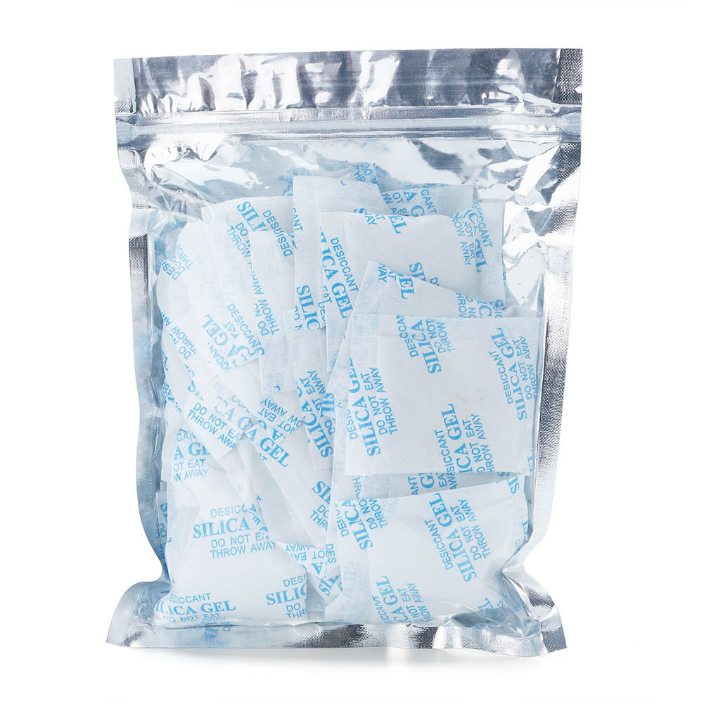 Lot de 200 sachets de gel de silice déshydratant absorbeur d'humidité Lot de 200 sachets de gel de silice déshydratant absorbeur d'humidité