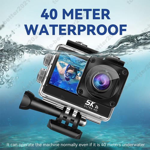 5K HD WiFi Anti-shake Action Camera Waterproof Remote Control Sport Camcorder - Picture 7 of 12