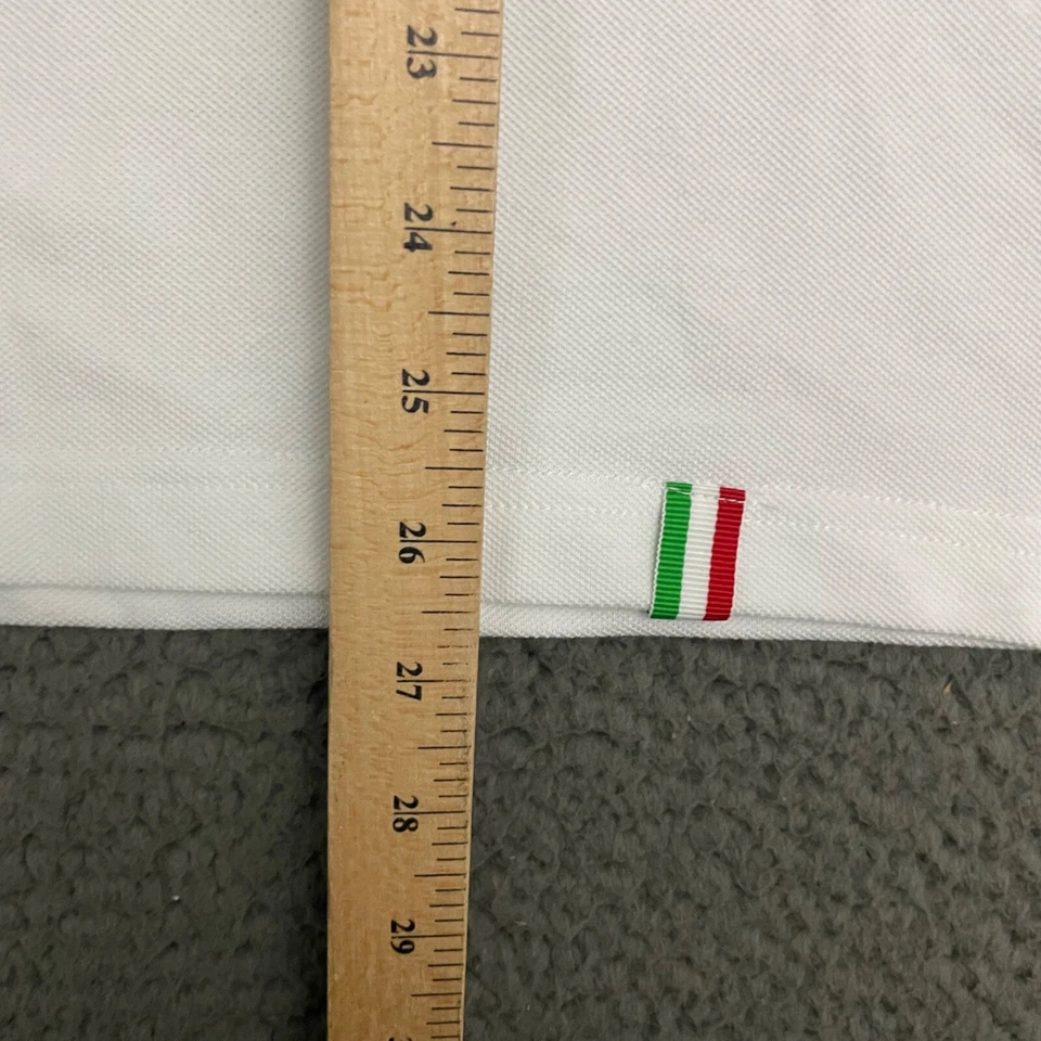 Camisa Polo Panerai Para Hombre Pequeña Blanca Algodón Tejida Preppy Informal Papá Foto 3 de 4