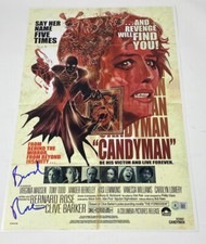 Bernard Rose Signed Autographed Candyman 12x18 Movie Poster Horror Beckett COA
