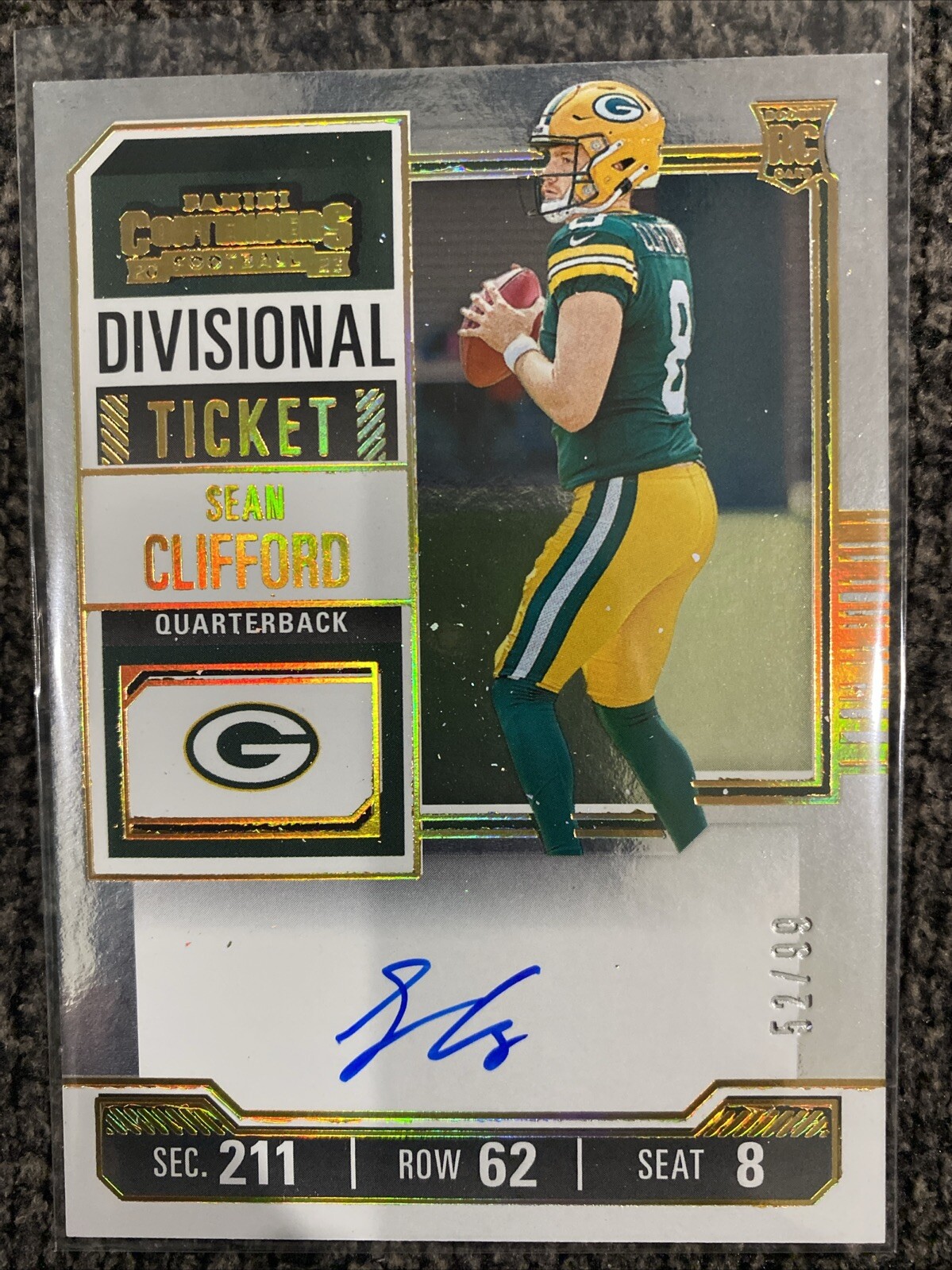 2023 Contenders Sean Clifford Divisional Ticket Rookie RC On Card Auto/99 🔥🏈💎