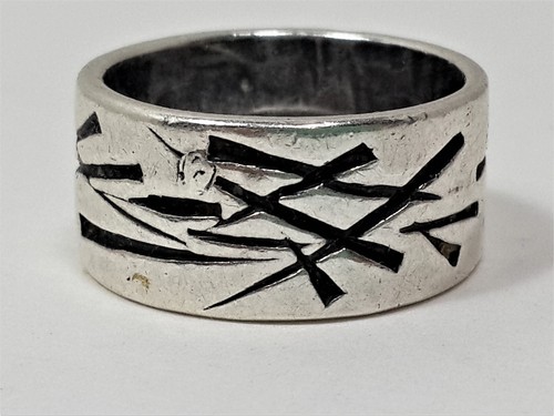 Silver Abstract Ring Size 7 3/4 ~ 8.04 grams - Picture 3 of 9