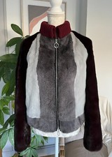 New Christian Dior Mink Fur Jacket Coat Fr42 It46 Uk14 Us10 Silk Lining