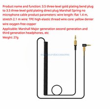 Audio Cable for MARSHALL Major I, II, III Headphone BT Tuning Cable