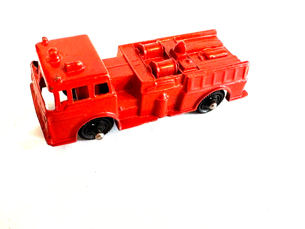 Vintage MARX Red Fire Truck 2 Inch Diecast Hong Kong Toy  