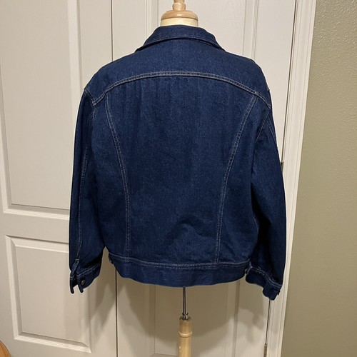 Chaqueta Denim LEE Vintage TRUCKER Tareas Años 60-70 Talla 46 R (XL) Hecha en EE. UU. - Imagen 10 de 18
