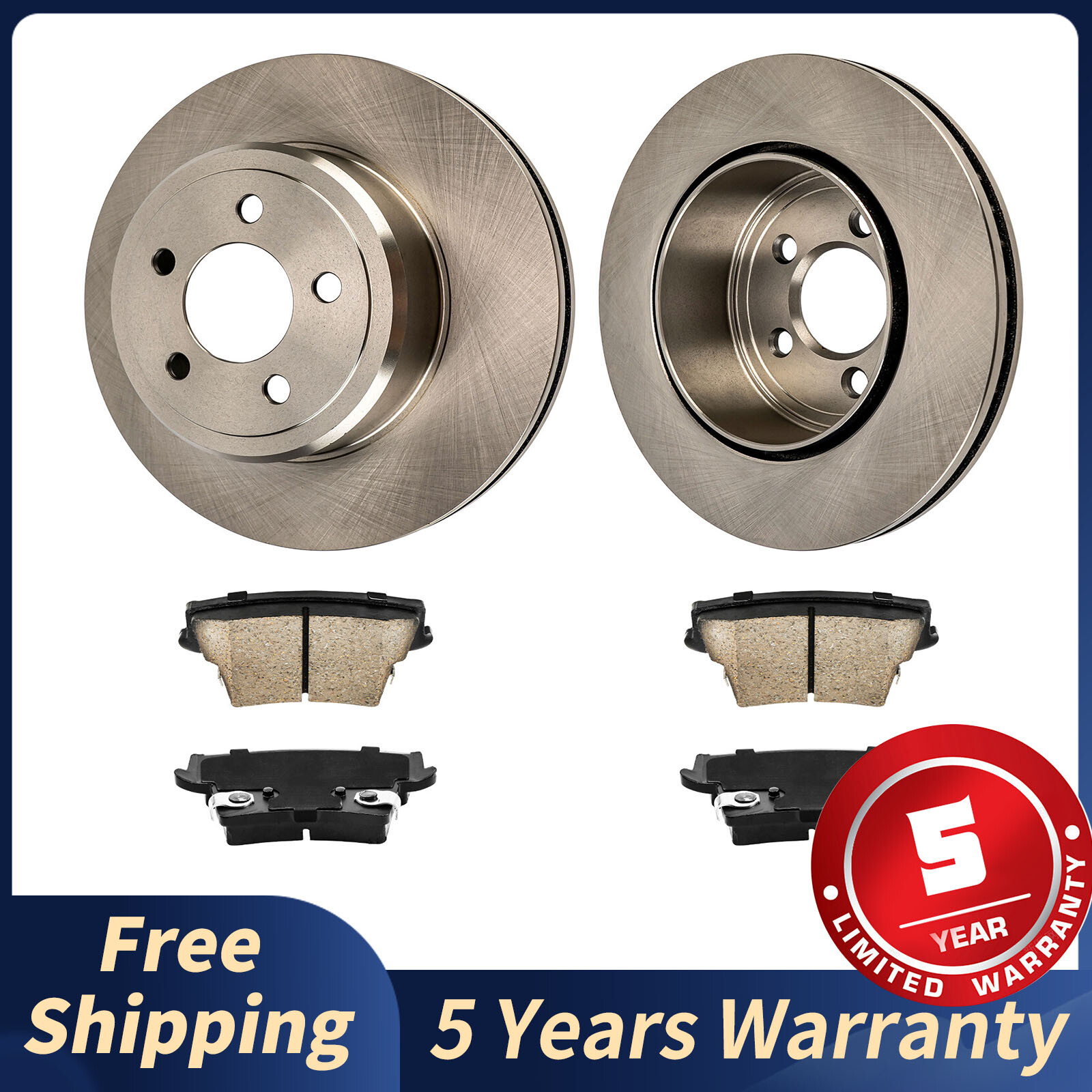 320mm Rear Disc Rotors Brake Pads for Chrysler 300 2005-2020 Dodge Charger 06-20