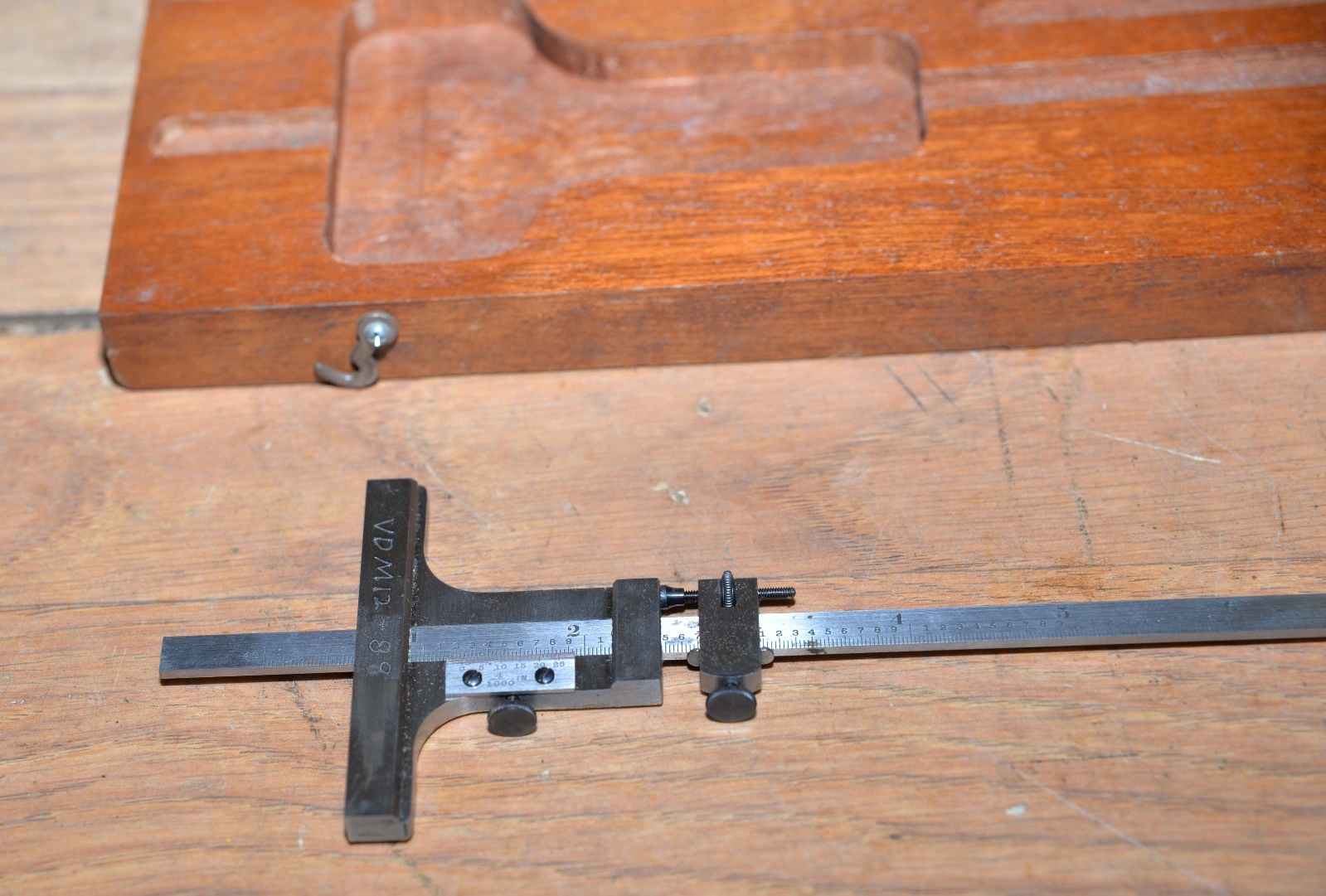 Starrett No 44812 machinist vernier depth gauge gage inspection tool 0