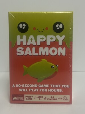 Exploding Kittens Happy Salmon Family-Friendly Party Card Games, Ages 6+