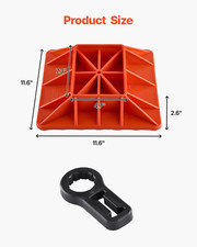 High Lift Jack Base  Handle Keeper - Heavy Duty Off-Road Jack Stand - Red - 700