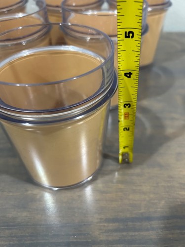 Vintage Set of 6 Thermo-Serv Double Insulated Yellow/Gold Cups Tumblers Made in - Picture 6 of 6
