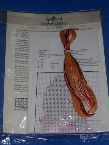 Pooh the Best Kind of Friend Disney Counted Cross Stitch Kit 34003 - Picture 2 of 3