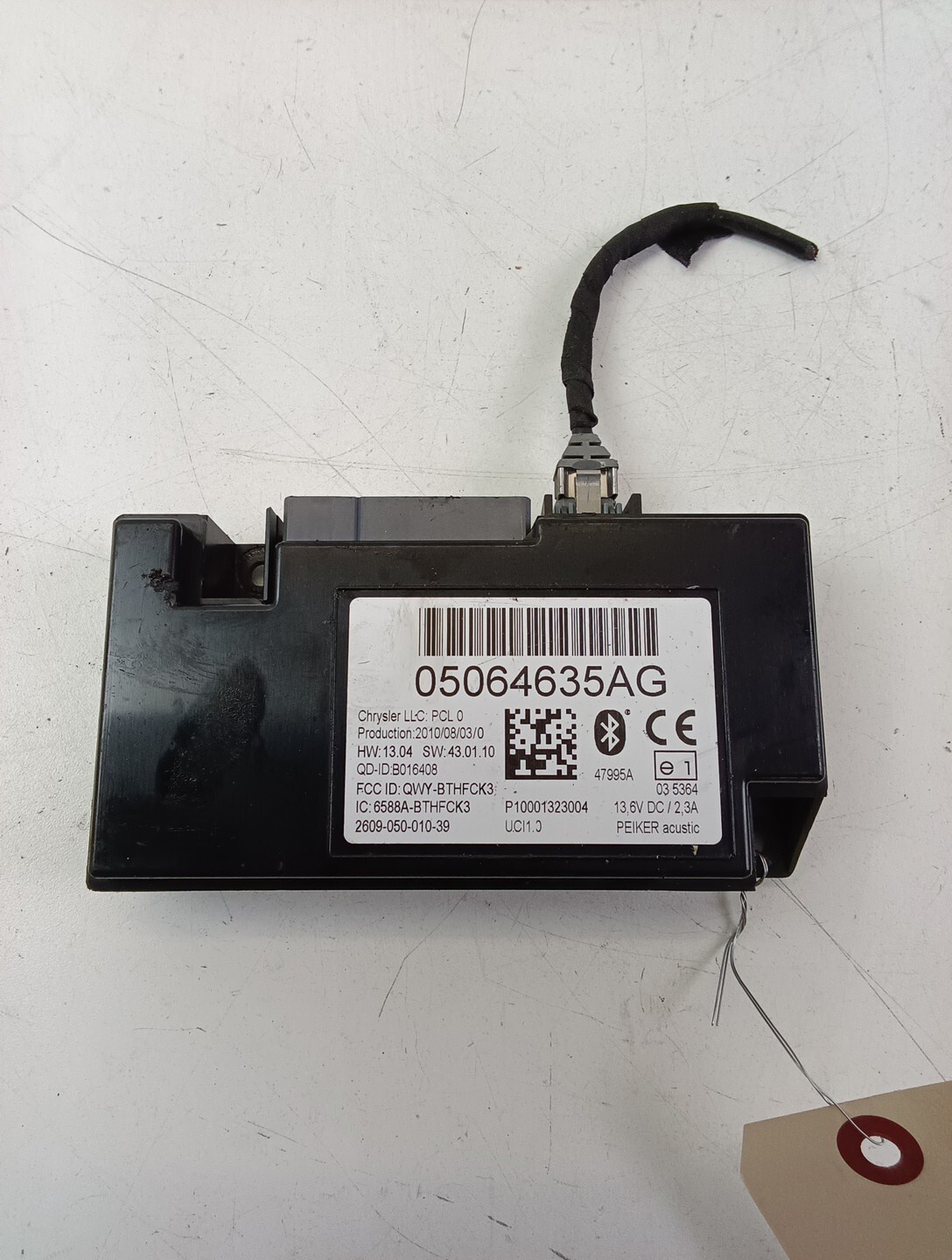 2011 JEEP WRANGLER COMMUNICATION TELEMATICS CONTROL MODULE UNIT OEM 05064635AG