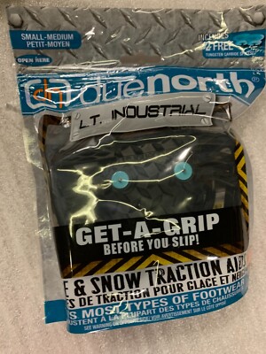 (2 pair) Due North Get A Grip Ice And Snow Traction Aids SM-MED '