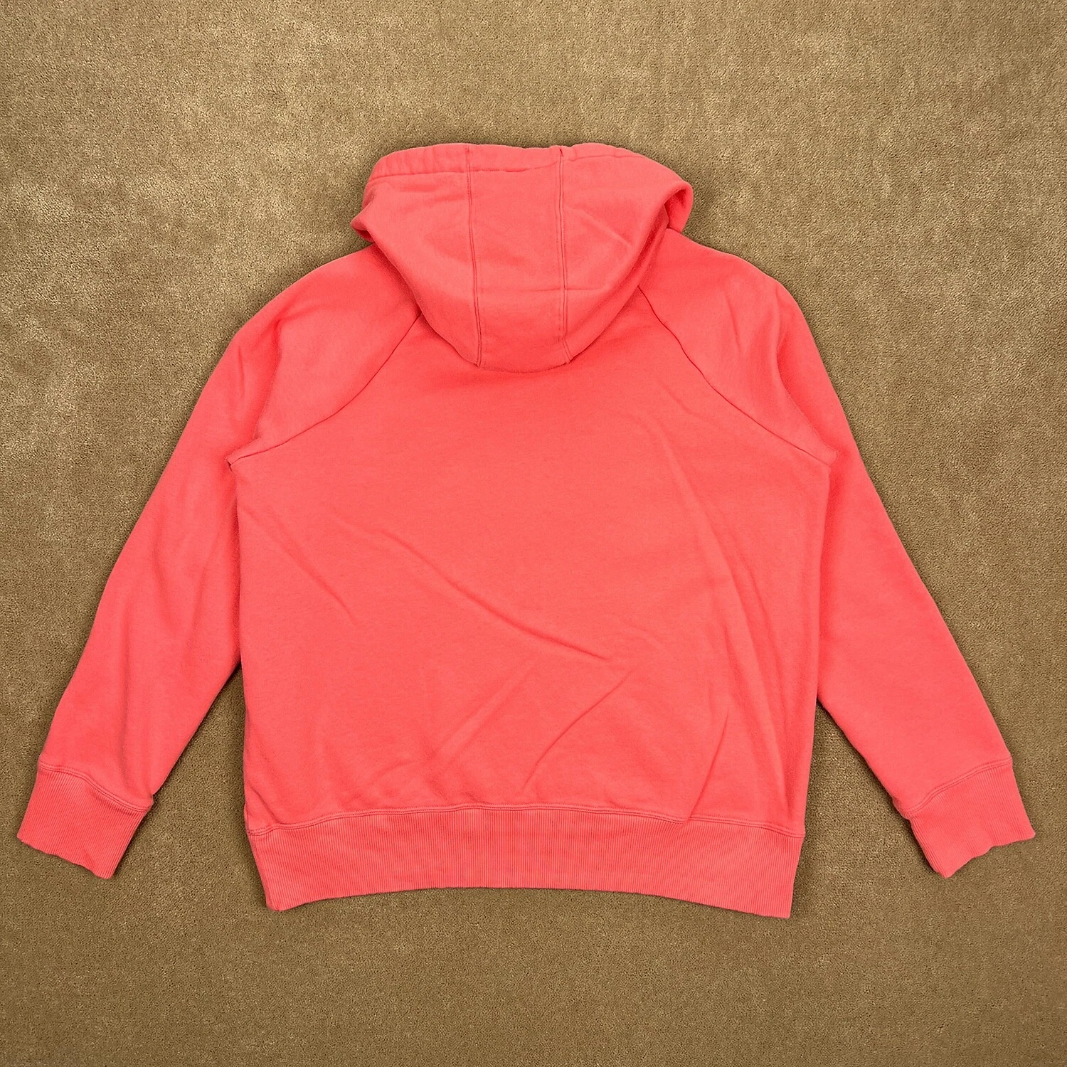 VETEMENTS Felpa Under Armour donna piccola rossa sciolta con cappuccio pullover pile coulisse