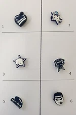 Dallas Cowboys NFL Croc Shoes Jibbitz Charm Of Your Choice 1 Piece Only