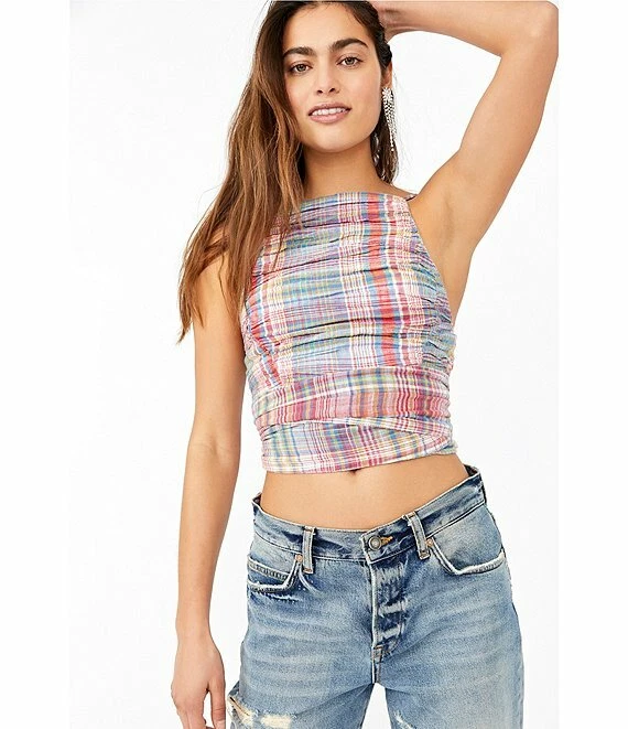 Free people smocked crop top Clearance