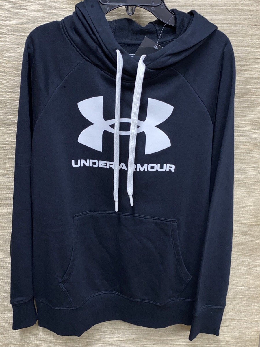 Under Armour Fleece Big Logo Hoodie 96510 Navy Blue Men's Medium M