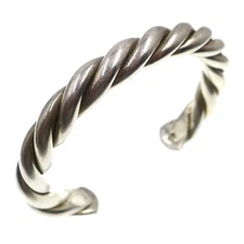 SILPADA Sterling Silver Twisted 8.5mm Cable Cuff Bracelet 6.5 inches