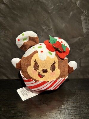 SALE - Disney Store Christmas Munchlings Micro Stofftier, Minnie Mouse - NEU