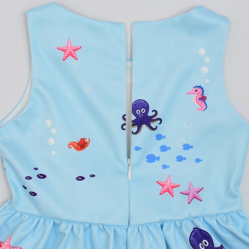Ariel Prinzessin Kleid ärmelloser Rock Baby Cosplay Blume Schleife Kleid Mode - Bild 41 von 49