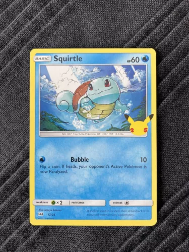 Squirtle 17/25 Mcdonalds 25th Non Holo Pokémon Card