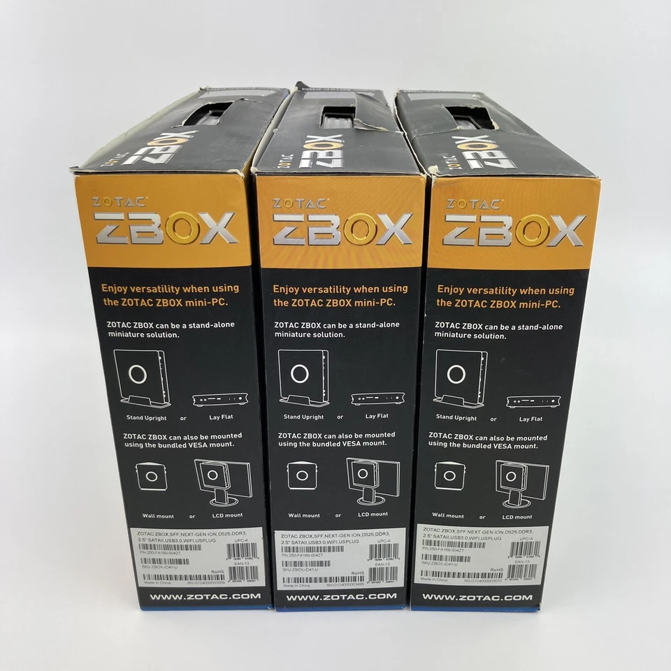 Zotac ZBOXHD-ID41-U Barebone Mini-PC- Intel Atom D525 1.8GHz, No RAM *OPEN BOX* - Image 2 of 4