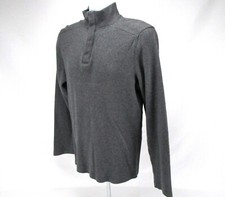Banana Republic Pullover Knit Sweater Mens Sz M Gray Long Sleeve Apparel