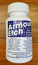 Armour Etch Glass Etching Cream 10 oz Bottle. Craft Supply Mosaics Art - NEW