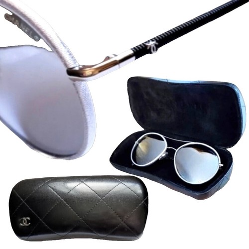 CHANEL 5216-A Black Oversized Sunglasses Side Coco Mark Designer